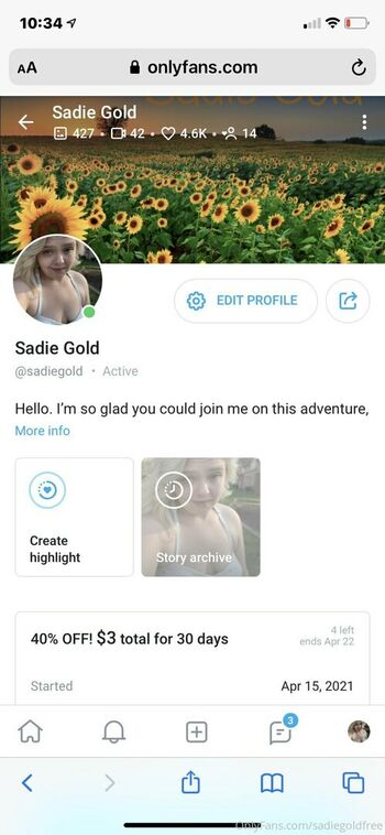 sadiegoldfree